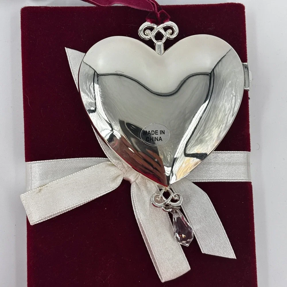 Things Remembered Ornament Silver Our‎ First Christmas 2013 Locket Grandma Papa